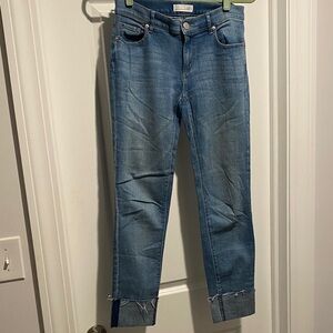 LOFT Medium Blue Cropped Jeans